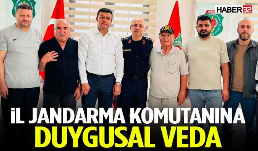 İl Jandarma Komutanına Duygusal Veda