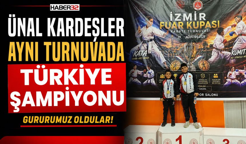 Ünal Kardeşler Aynı Turnuvada Türkiye Şampiyonu!