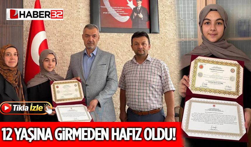 12 Yaşına Girmeden Hafız Oldu!