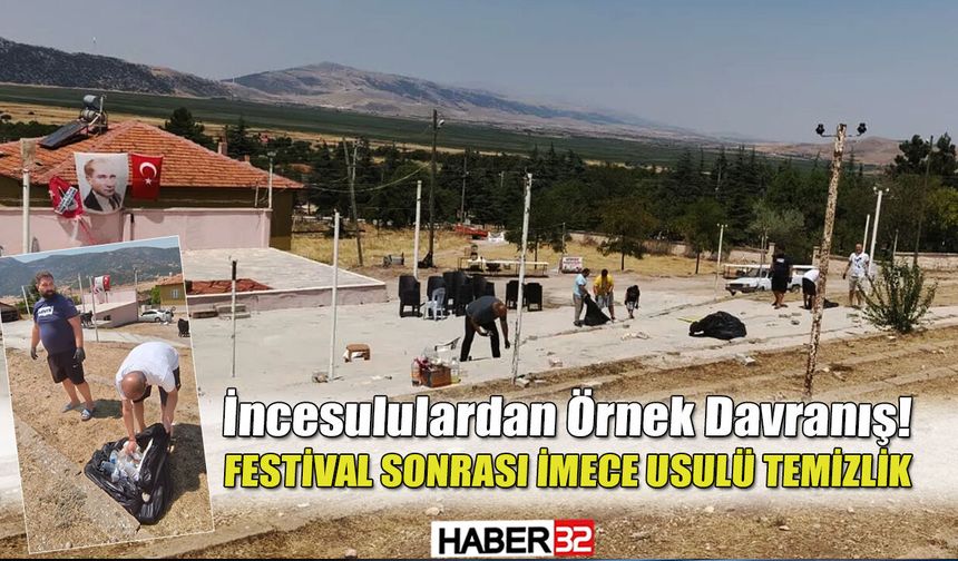 Festivalden Kalan Çöpleri İmece Usulüyle Temizlediler