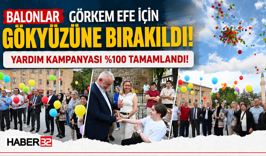 Balonlar, Görkem Efe İçin Gökyüzüne Bırakıldı!