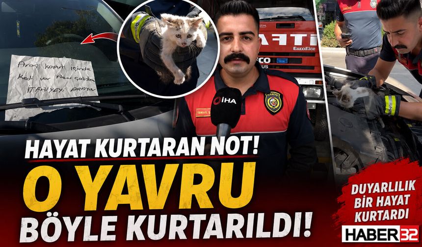 Hayat Kurtaran Not: "Aracı çalıştırma, itfaiyeyi ara"
