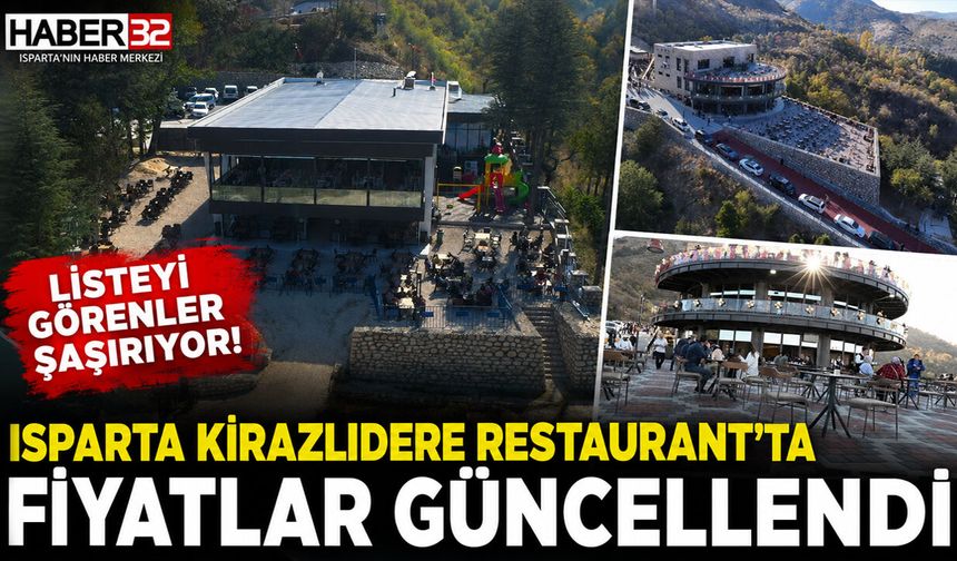 Kirazlıdere Restorant'ta Fiyatlar Güncellendi! Listeyi Görenler Şaşırıyor!