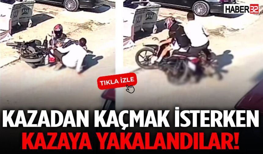 Kazadan Kaçmak İsterken Kazaya Yakalandılar!