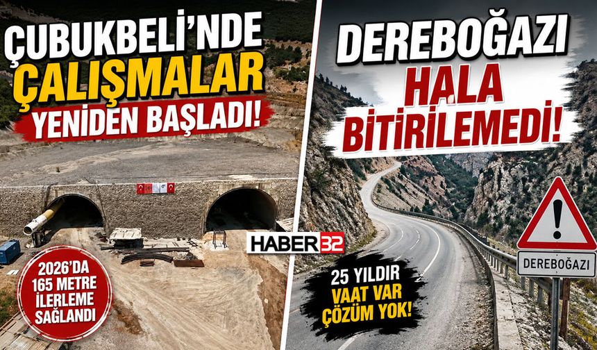 Çubukbeli Yeniden Başladı, Dereboğazı Hala Bitirilemedi!