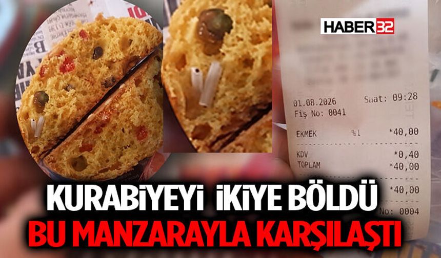 Kurabiyeyi İkiye Böldü, Bu Manzarayla Karşılaştı