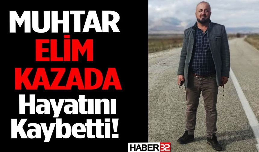 Muhtar, Trafik Kazasında Öldü!
