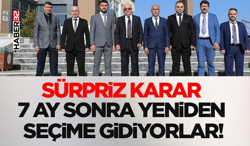 7 Ay Sonra Yeniden Seçime Gidiyorlar!