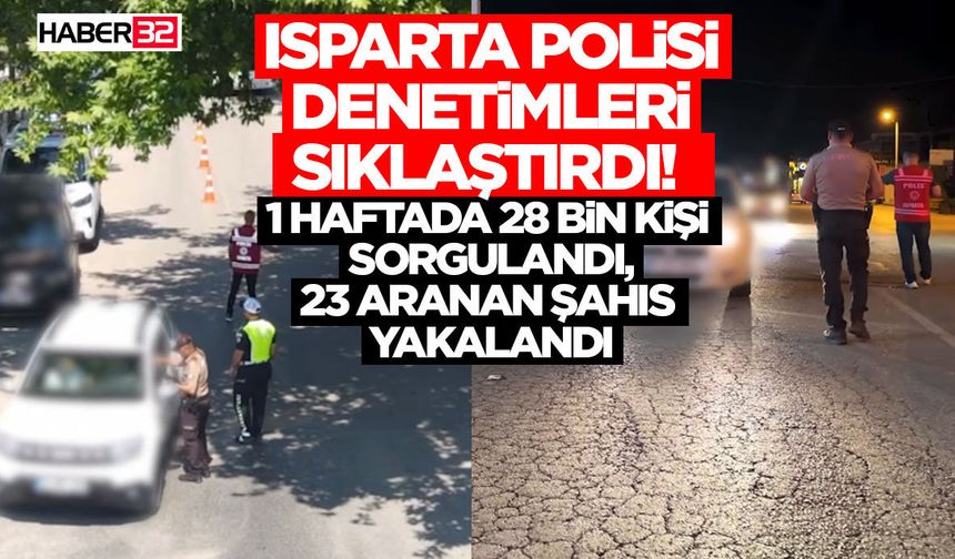 1 Haftada 28 Bin Kişi Sorgulandı, 23 Aranan Şahıs Yakalandı