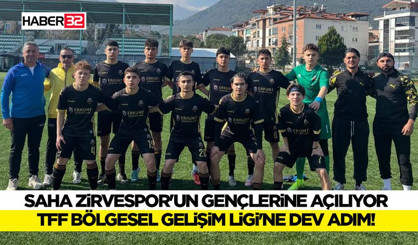 Saha Zirvespor'un Gençlerine Açılıyor: TFF Bölgesel Gelişim Ligi'ne Dev Adım!