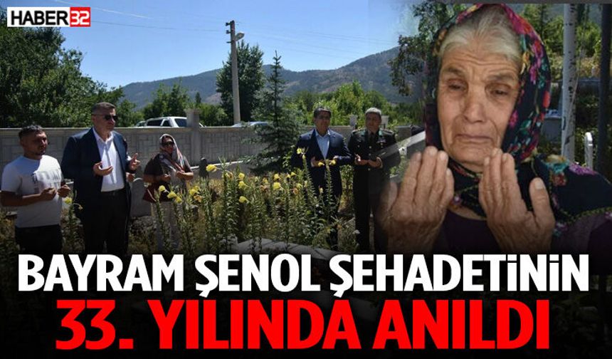 Bayram Şenol Şehadetinin 33. Yılında Anıldı