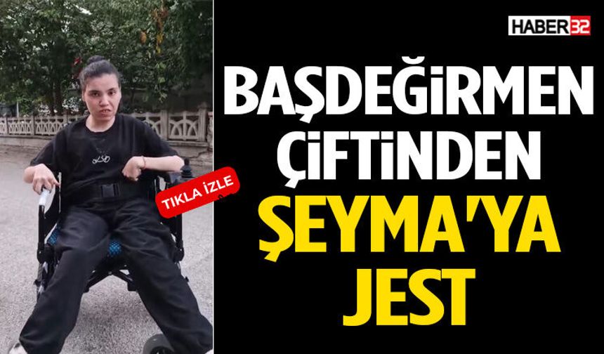 Başdeğirmen Çiftinden Şeyma'ya Jest