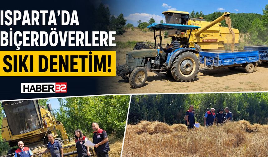 Isparta'da Biçerdöverlere Sıkı Denetim!
