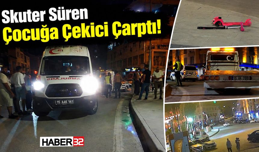 Oto Kurtarıcı, Skuter Süren Çocuğa Çarptı!
