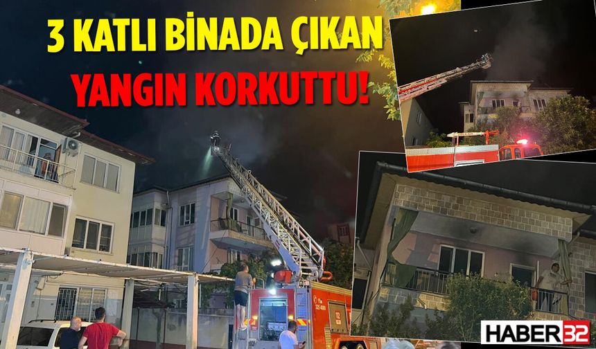 3 Katlı Binada Çıkan Yangın Korkuttu!