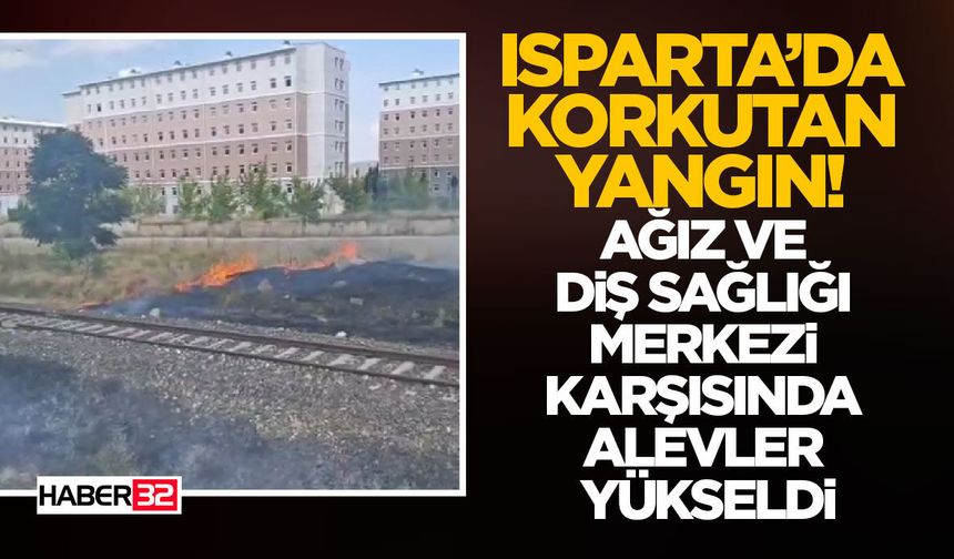 Ağız Ve Diş Sağlığı Merkezi Karşısında Alevler Yükseldi