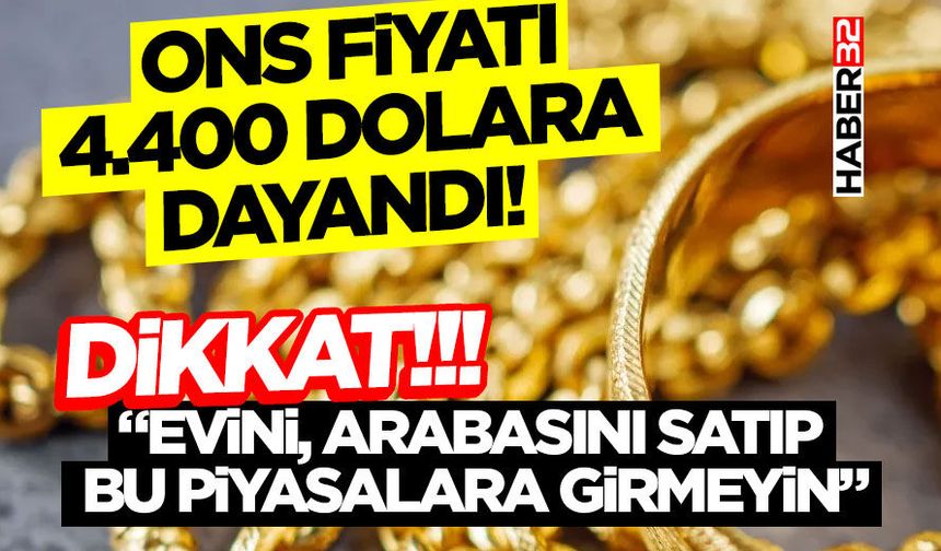 “Evinizi, Arabasını Satıp Bu Piyasalara Girmeyin”