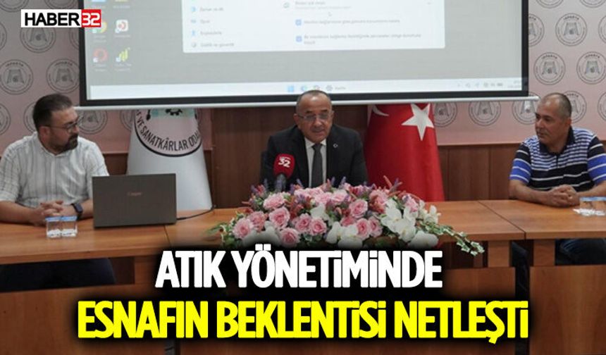 Atık Yönetiminde Esnafın Beklentisi Netleşti