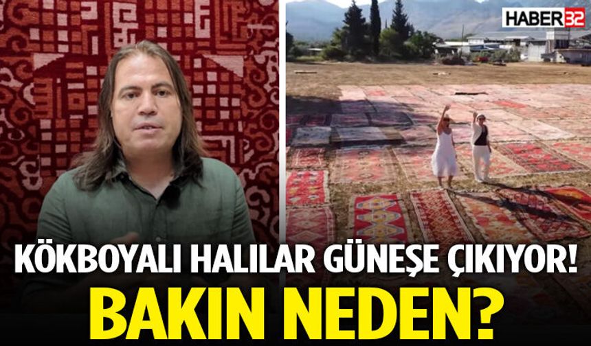 Kökboyalı Halılar Güneşe Çıkıyor! Bakın Neden
