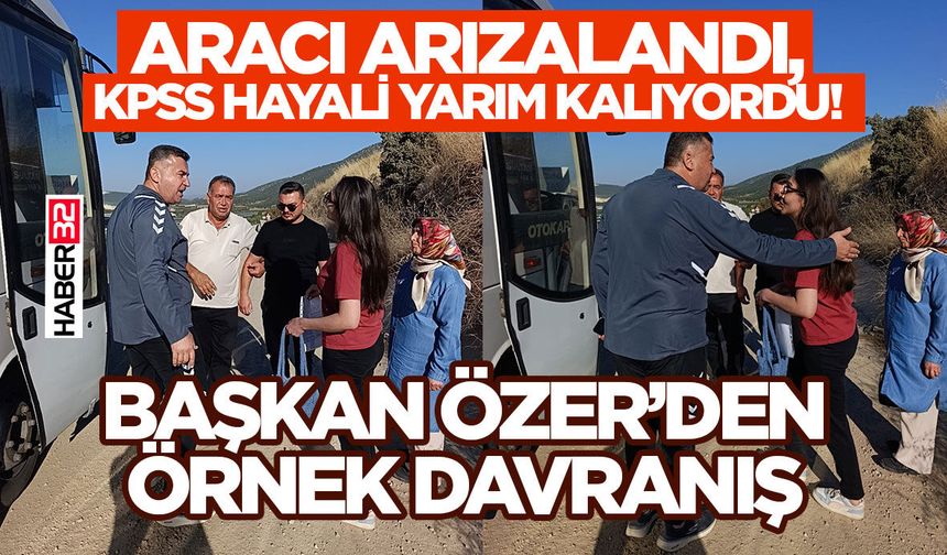 KPSS’ye yetişmek için zamanla yarışıyordu!