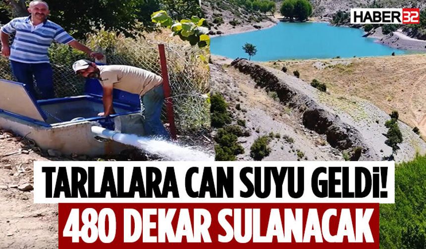 Tarlalara Can Suyu Geldi! 480 Dekar Sulanacak