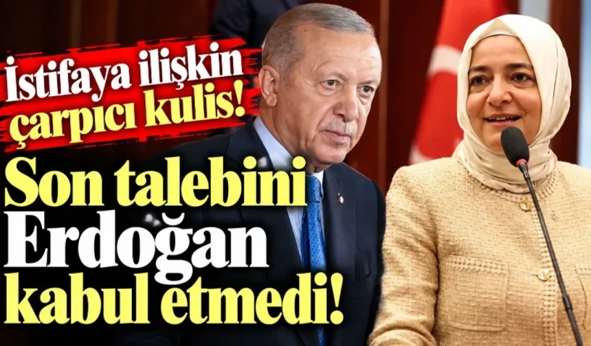 Erdoğan, Son Talebini Kabul Etmedi!