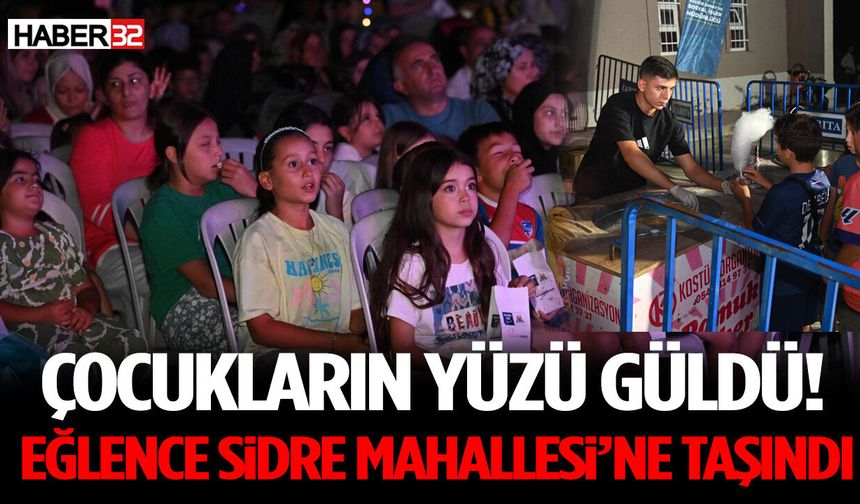 Çocukların Yüzü Güldü! Eğlence Sidre Mahallesi’ne Taşındı