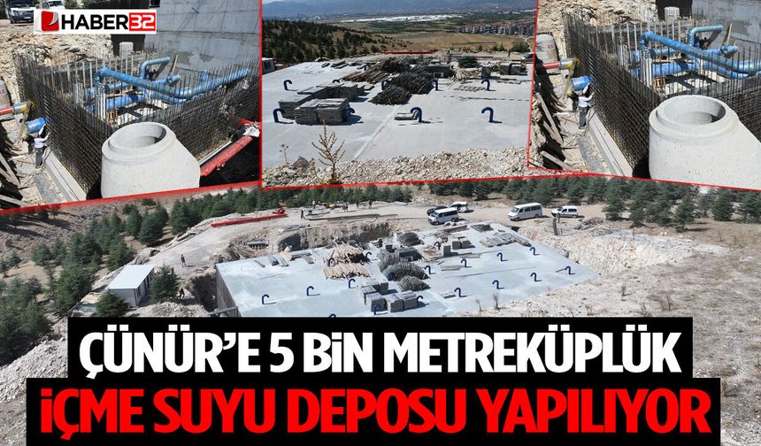 Çünür’e 5 Bin Metreküplük İçme Suyu Deposu Yapılıyor
