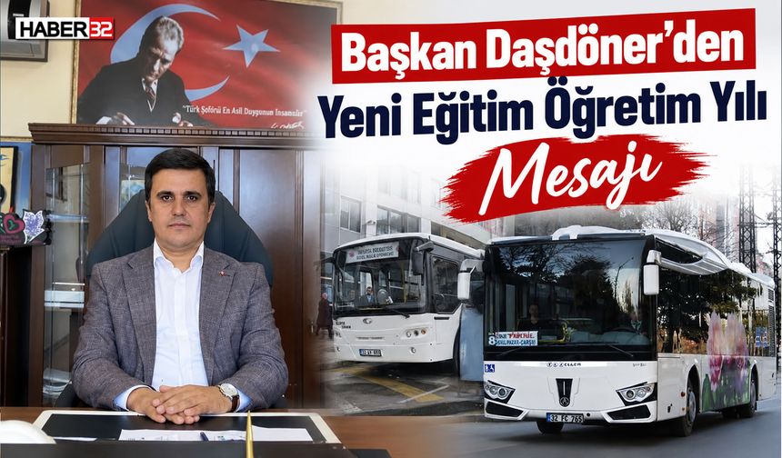 Başkan Daşdöner’den Yeni Eğitim Öğretim Yılı Mesajı
