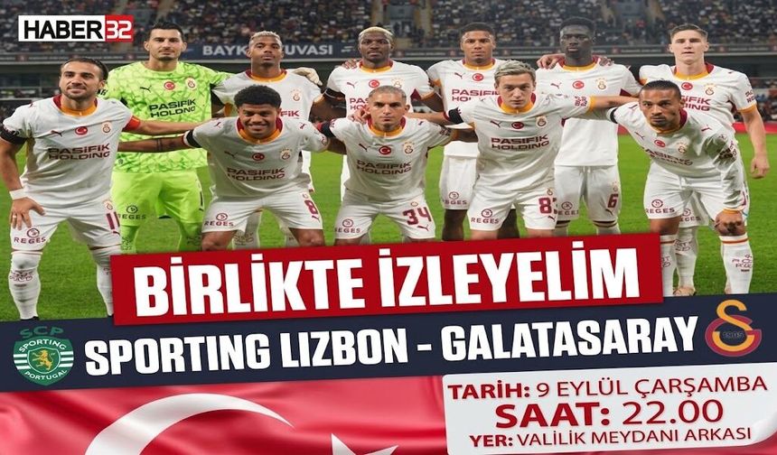 Isparta’da Galatasaray Heyecanı Dev Ekranda Yaşanacak