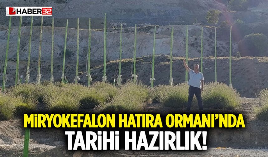 Miryokefalon Hatıra Ormanı’nda Tarihi Hazırlık!