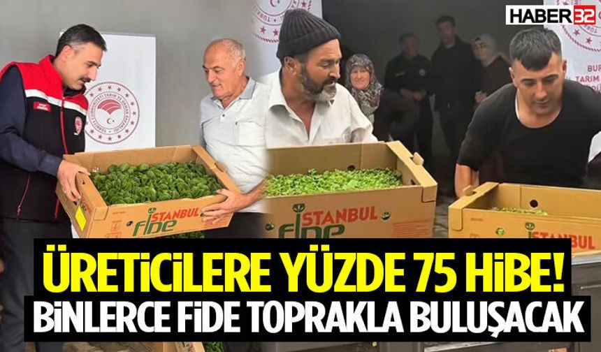 Üreticilere Yüzde 75 Hibe! Binlerce Fide Toprakla Buluşacak