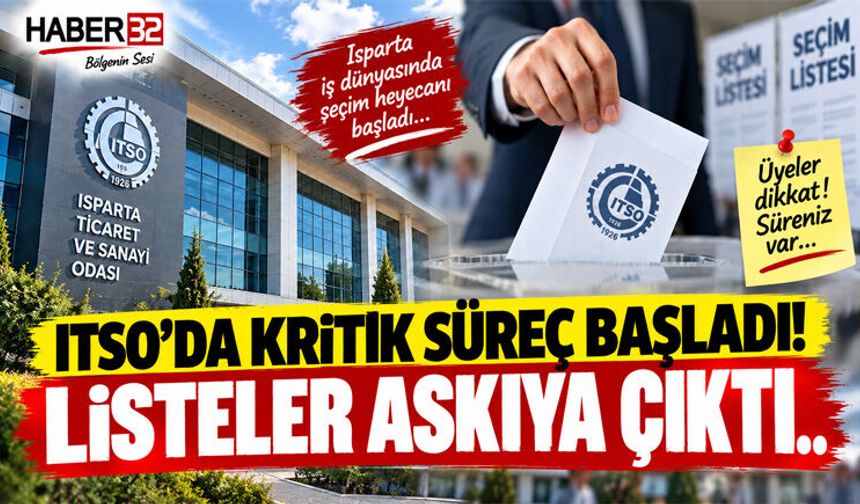 ITSO’da Seçim Süreci Başladı! Listeler Askıya Çıktı