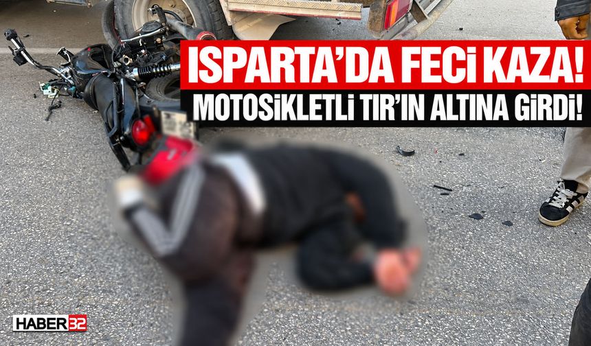 Isparta'da Motosiklet Kazası: 1 Yaralı!