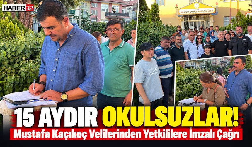 15 Aydır Okulsuzlar! Veliler Bu Kez İmza Topladı