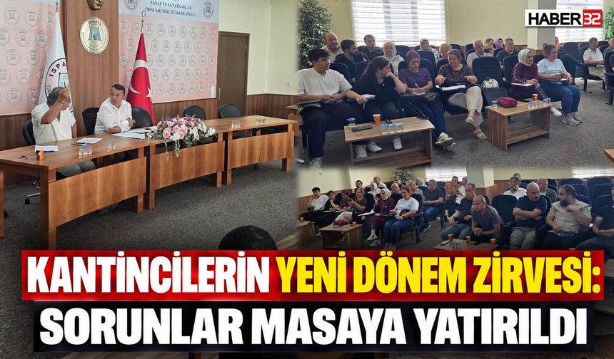 Isparta'da Kantincilerin Yeni Dönem Zirvesi!