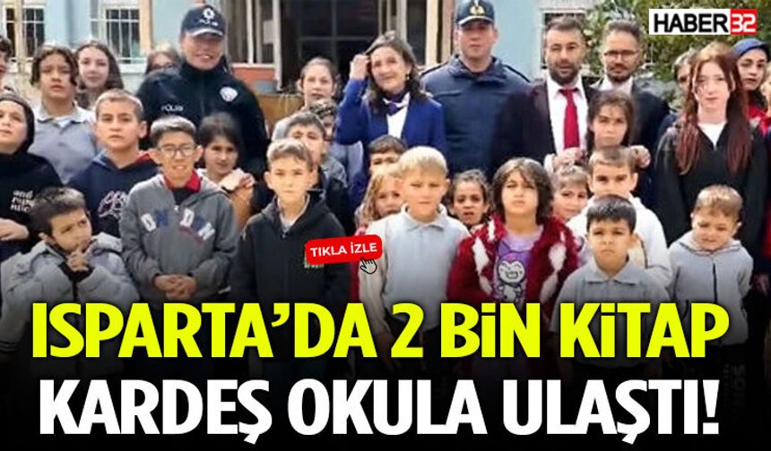 Isparta’da 2 Bin Kitap Kardeş Okula Ulaştı!