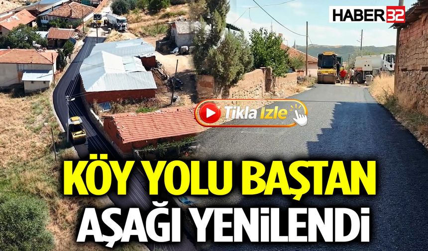 Köy Yolu Baştan Aşağı Yenilendi