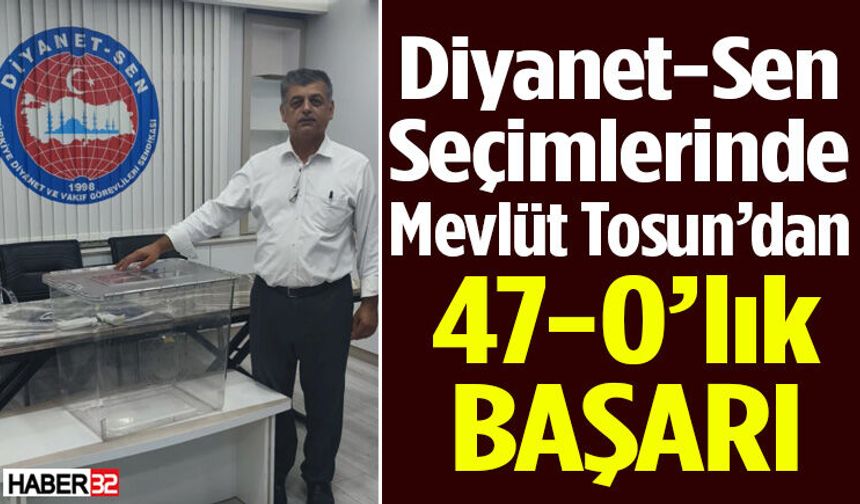 Isparta Diyanet-Sen’de Tüm Delegeler Tosun’un