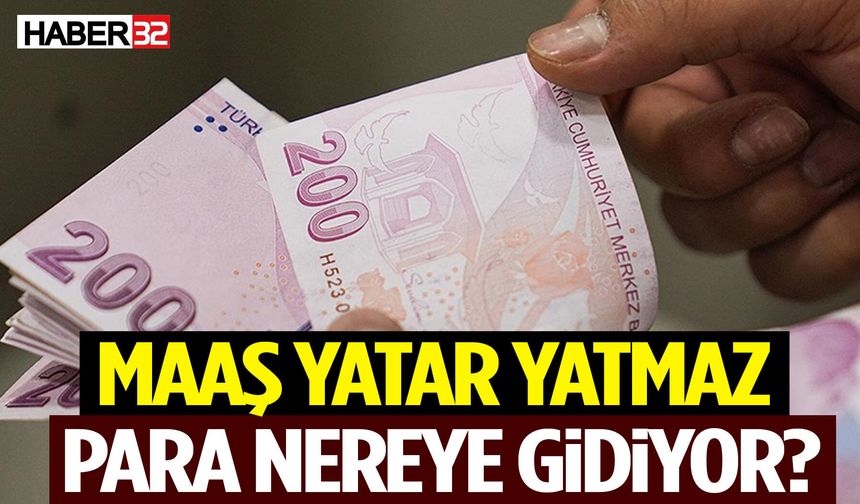 Maaş Yatar Yatmaz Para Nereye Gidiyor? Rakamlar Şaşırttı