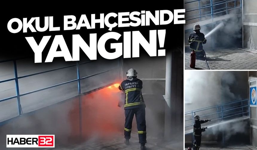 Isparta’daki Okulda Yangın!