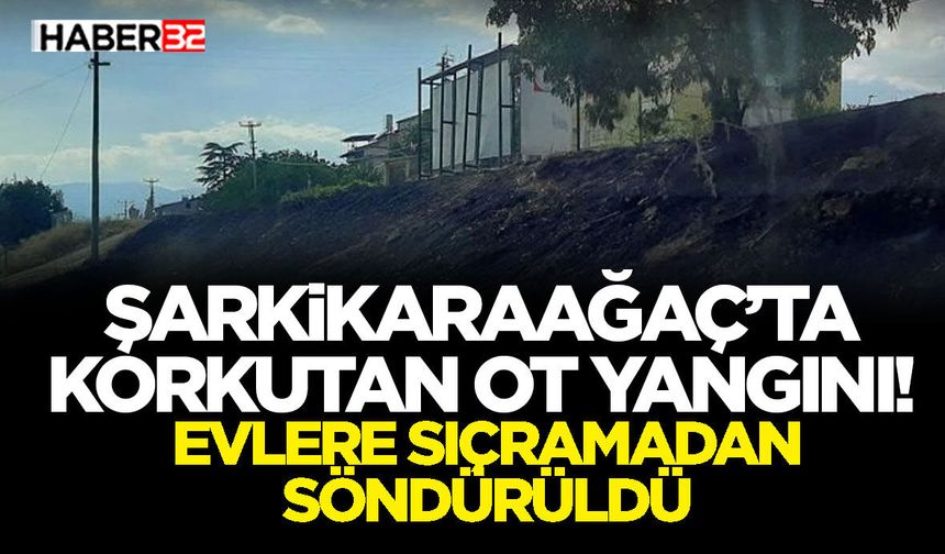 Şarkikaraağaç’ta Korkutan Ot Yangını!