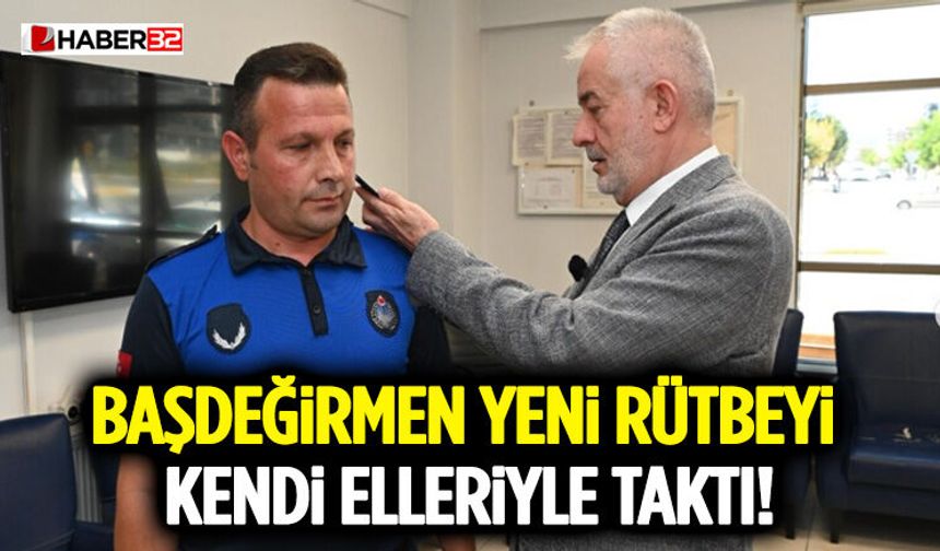 Başdeğirmen Yeni Rütbeyi Kendi Elleriyle Taktı!