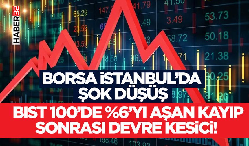 BIST 100’de %6’yı Aşan Kayıp Sonrası Devre Kesici!