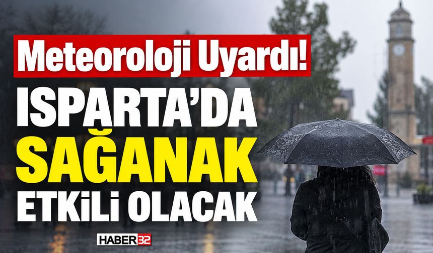 Isparta’da Sağanak Yağış Etkili Olacak