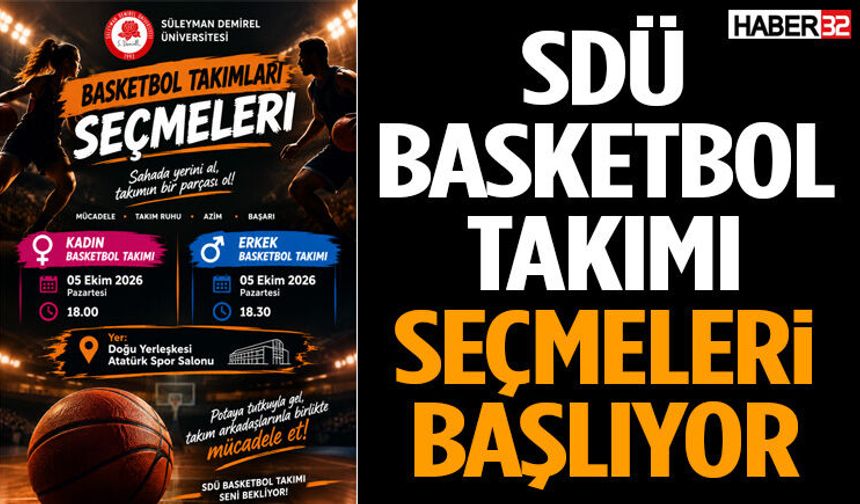 SDÜ Basketbol Takımı Seçmeleri Başlıyor