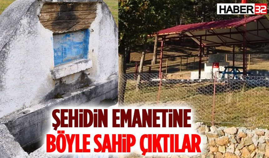 Şehidin Emanetine Böyle Sahip Çıktılar