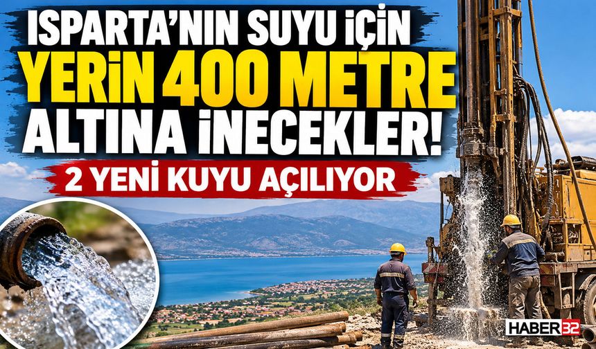 Isparta'da İçme Suyu İçin 400 Metreye İnilecek!