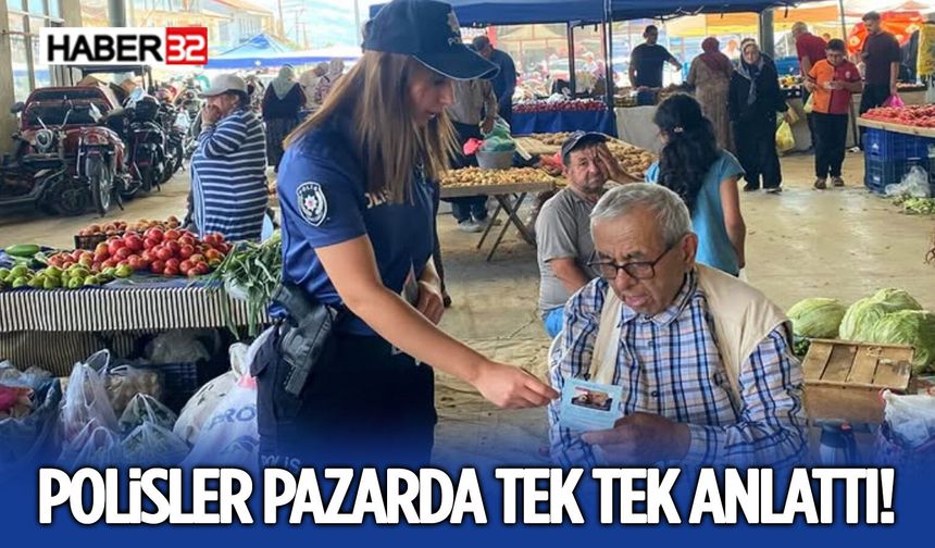 Polisler Pazarda Tek Tek Anlattı!
