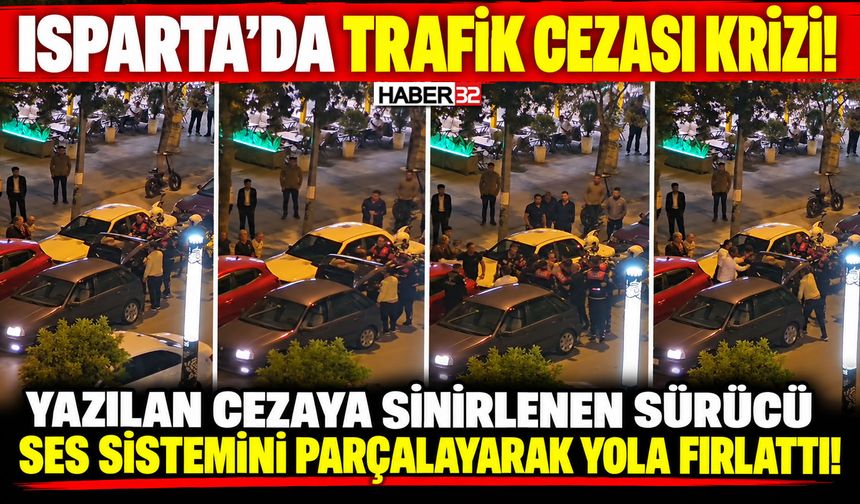 Ceza Kesilince, Ortalık Karıştı: Ses Sistemini Parçaladı!